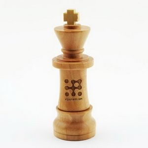 Wooden King Chess Piece Shaped USB Flash Drive (1 GB)