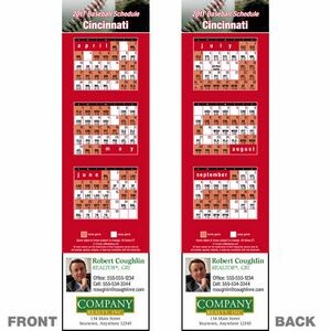 Cincinnati Pro Baseball Schedule Bookmark (2"x8 1/2")