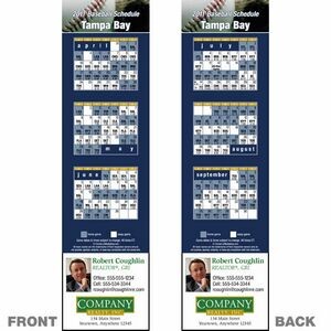 Tampa Bay Pro Baseball Schedule Bookmark (2"x8 1/2")