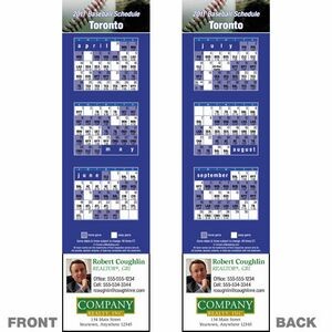 Toronto Pro Baseball Schedule Bookmark (2"x8 1/2")
