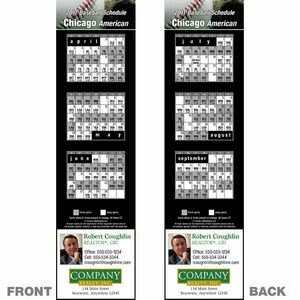 Chicago (American) Pro Baseball Schedule Bookmark (2"x8 1/2")
