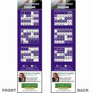 Colorado Pro Baseball Schedule Bookmark (2"x8 1/2")