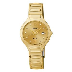Seiko Women's Solar Gold-Tone Stainless Steel Bracelet Watch