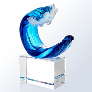 Tidal Art Glass Award 8 1/4