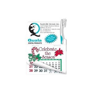 Toothbrush Shape Calendar Pad Magnets W/Tear Away Calendar